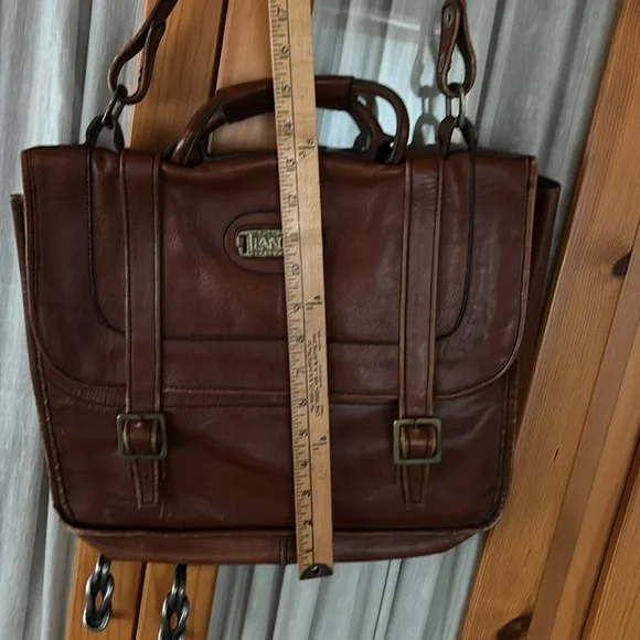 Vintage Leather Messenger Bag